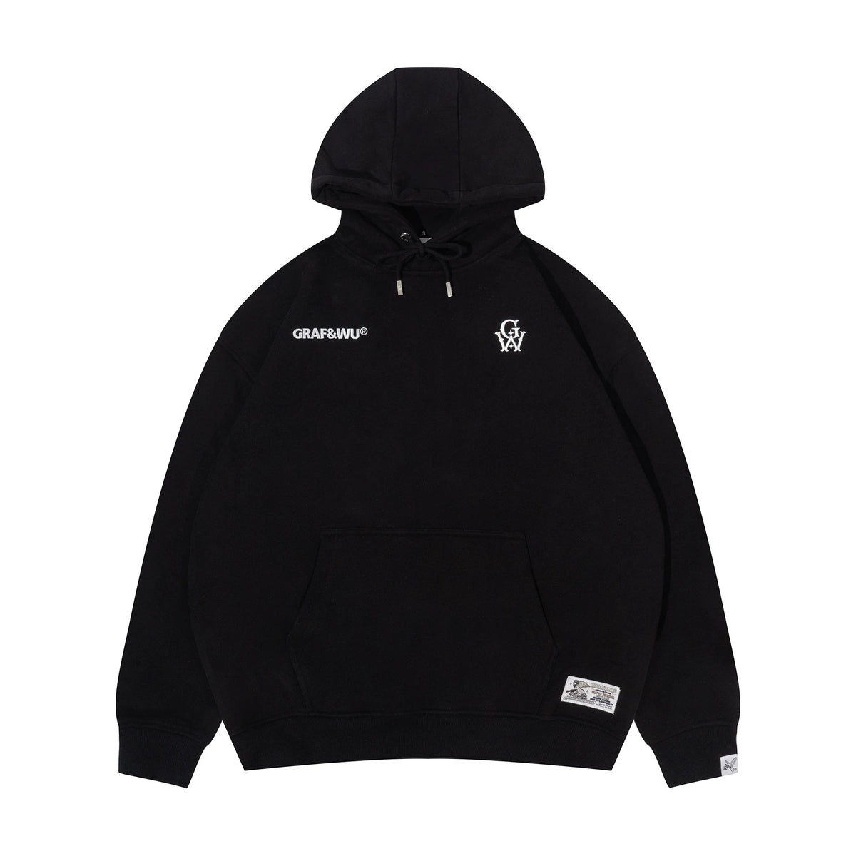 GRAF&WU GW Embroidered Oversized Fleece Hoodie