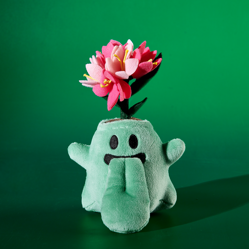 GRAF&WU Flower BooGhost Plush Bag Charm Cute Plant Ghost Hanging Decoration For Handbags And Backpacks