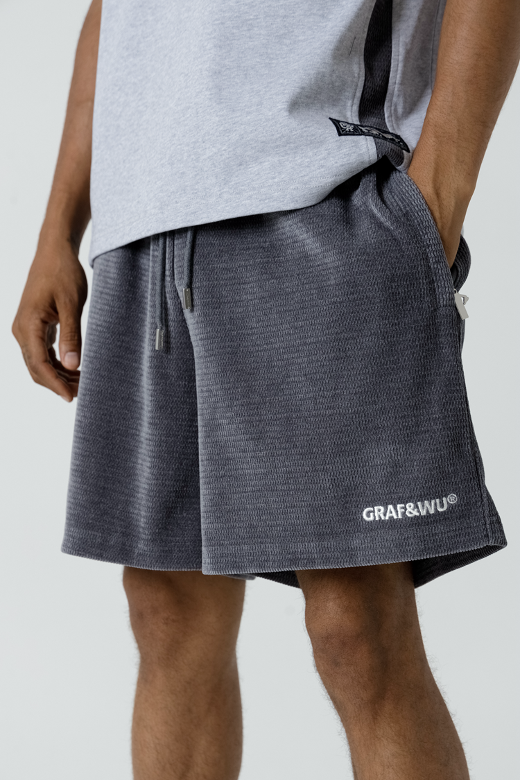 GRAFWU Flannel Fabric Comfortable Men Shorts