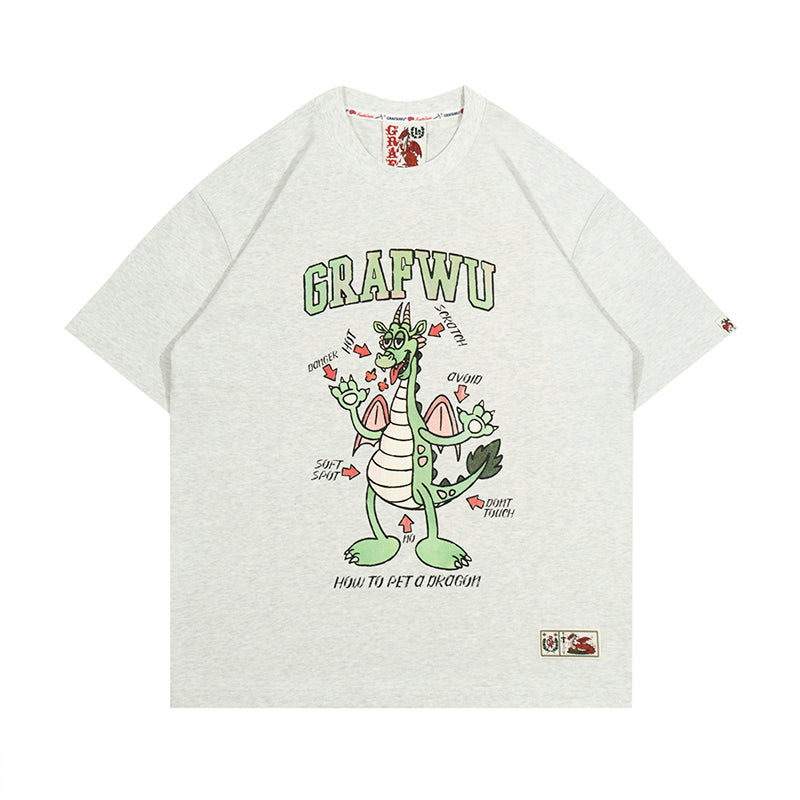 GRAF&WU Touch A Green Dragon Guide Fun T-Shirts