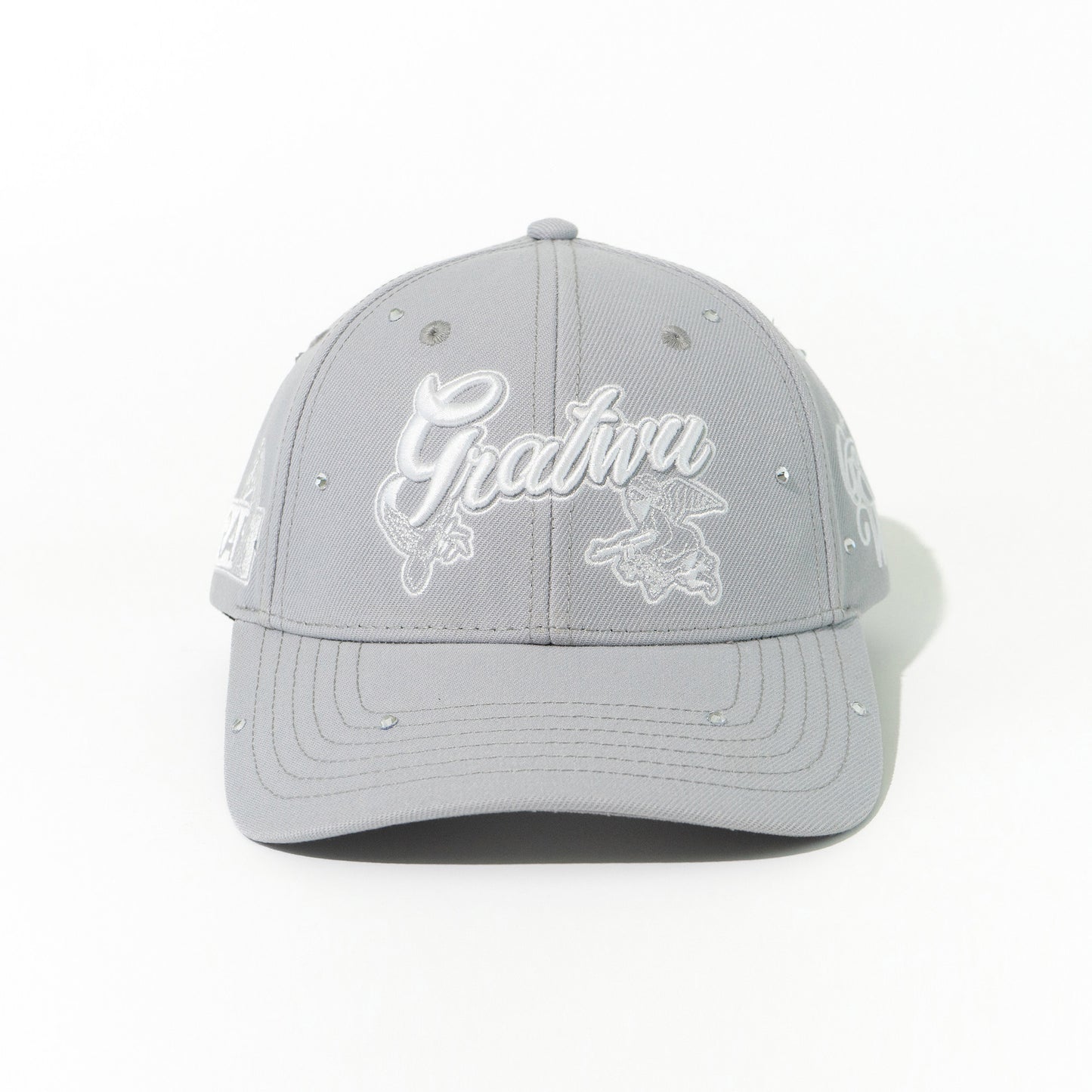 GRAF&WU Rhinestone AK47 Angel Baseball Cap Curved Brim Streetwear Hat