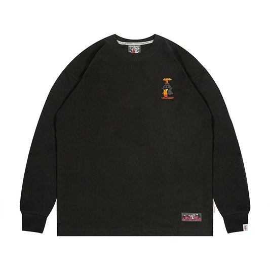 GRAFWU Classic Cute ghost Embroidered Sweatshirt
