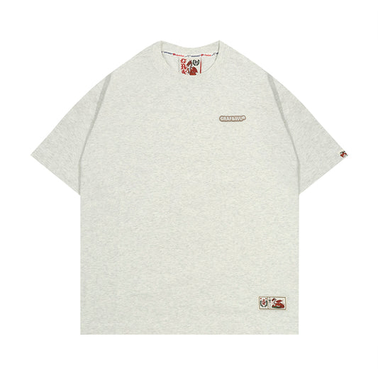 GRAF&WU Street Casual Solid T-Shirt