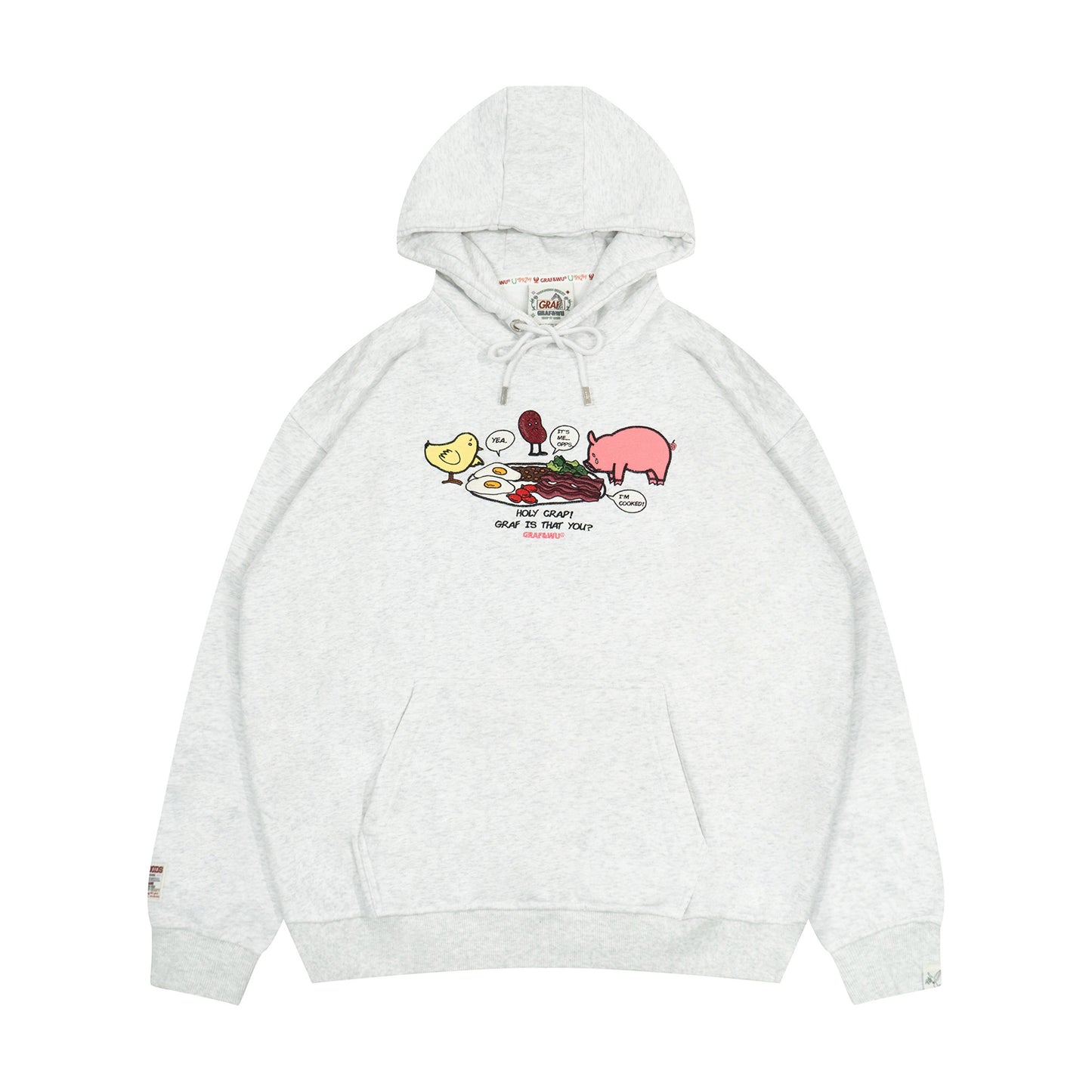 GRAF&WU Big Breakfast Pig Chick Funny Hoodies