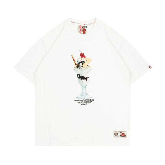 GRAFWU Cherry Cute Ghost Sundae T-Shirts