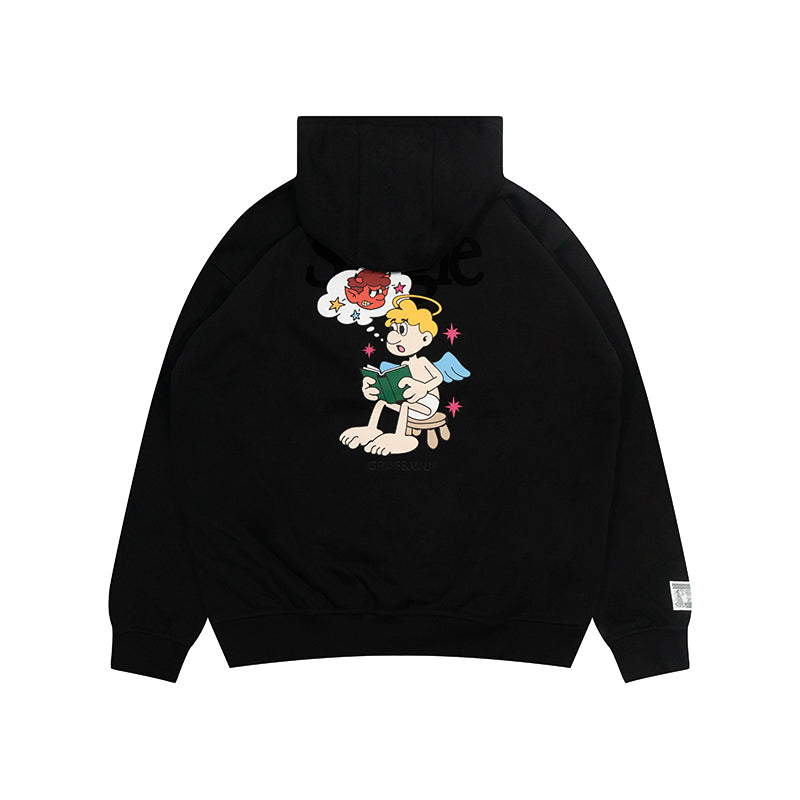 GRAF&WU 9 Relationships Love Family Friend Fleece Hoodie