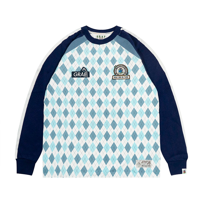 GRAF&WU Football Club Bloke core Floral Embroidery Long-Sleeve T-Shirt