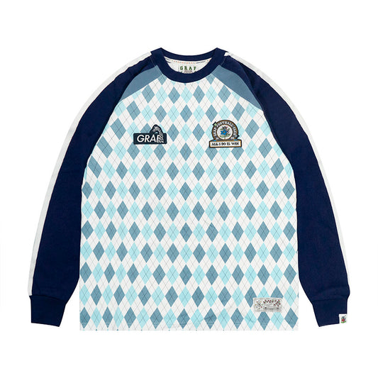 GRAF&WU Football Club Bloke core Floral Embroidery Long-Sleeve T-Shirt