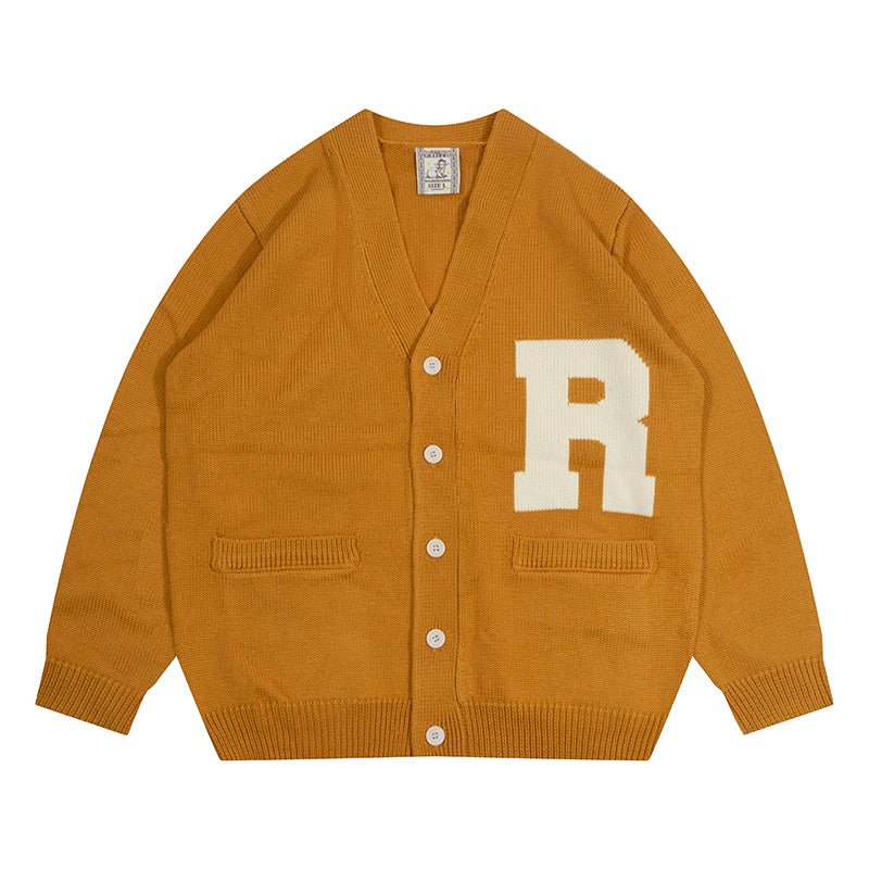 GRAF&WU Winter Vibe Wool Letter man Sweater Knitwear