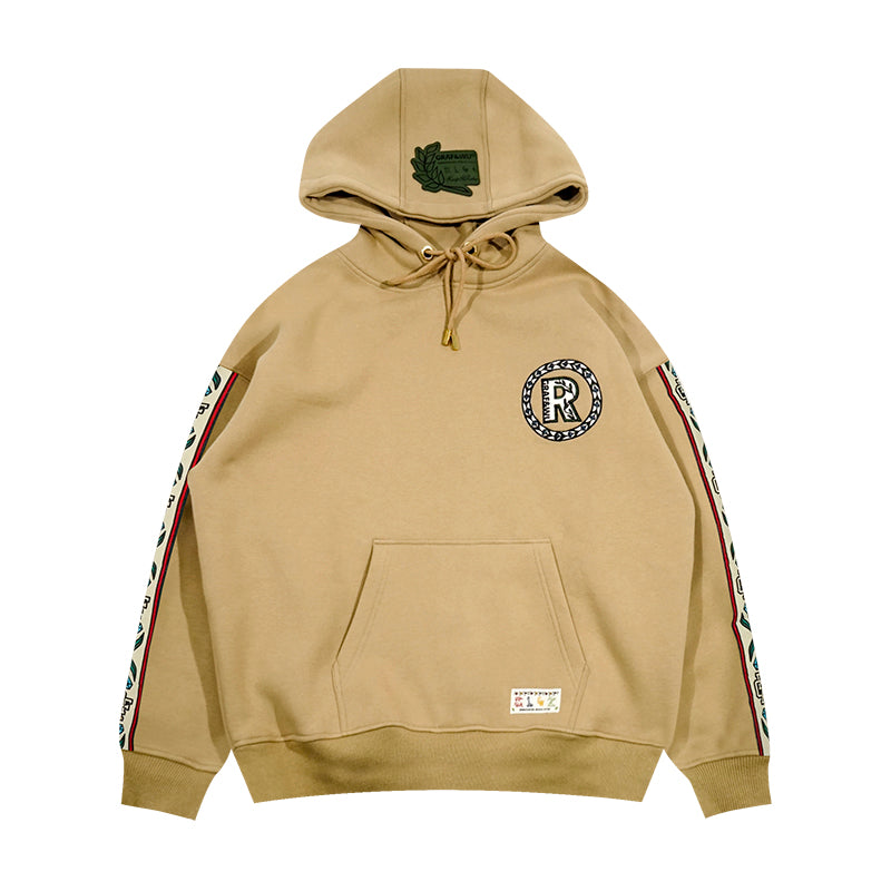 GRAF&WU Intellectual Property Flowers Embroidered Fleece Hoodie