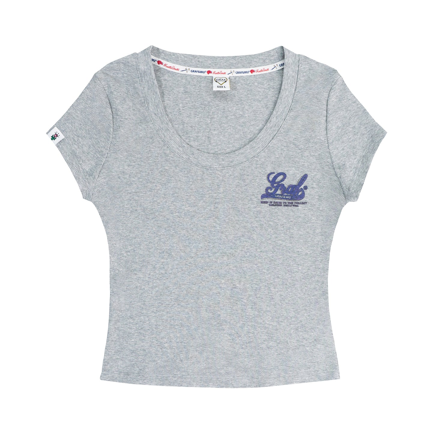 GRAF&WU Y2K Fashion Tight Streetwear Trend Hot Girls T-shirt Top