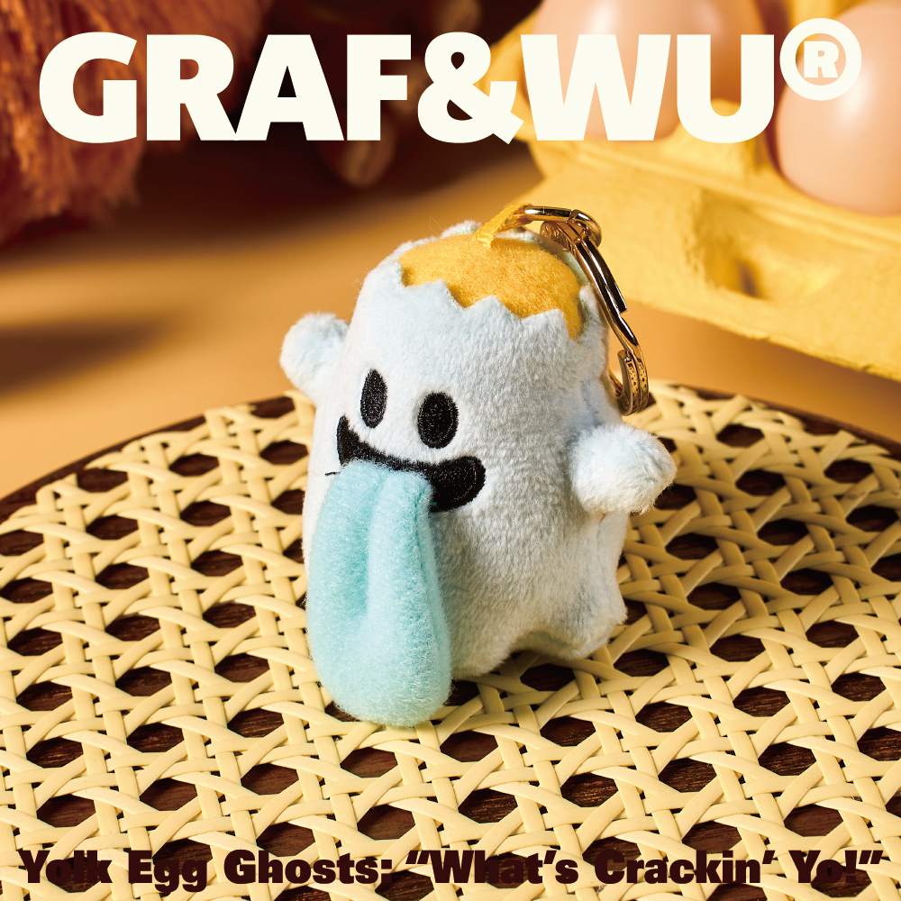 GRAF&WU Lovely Quail Egg Cute Ghost Bag Charm