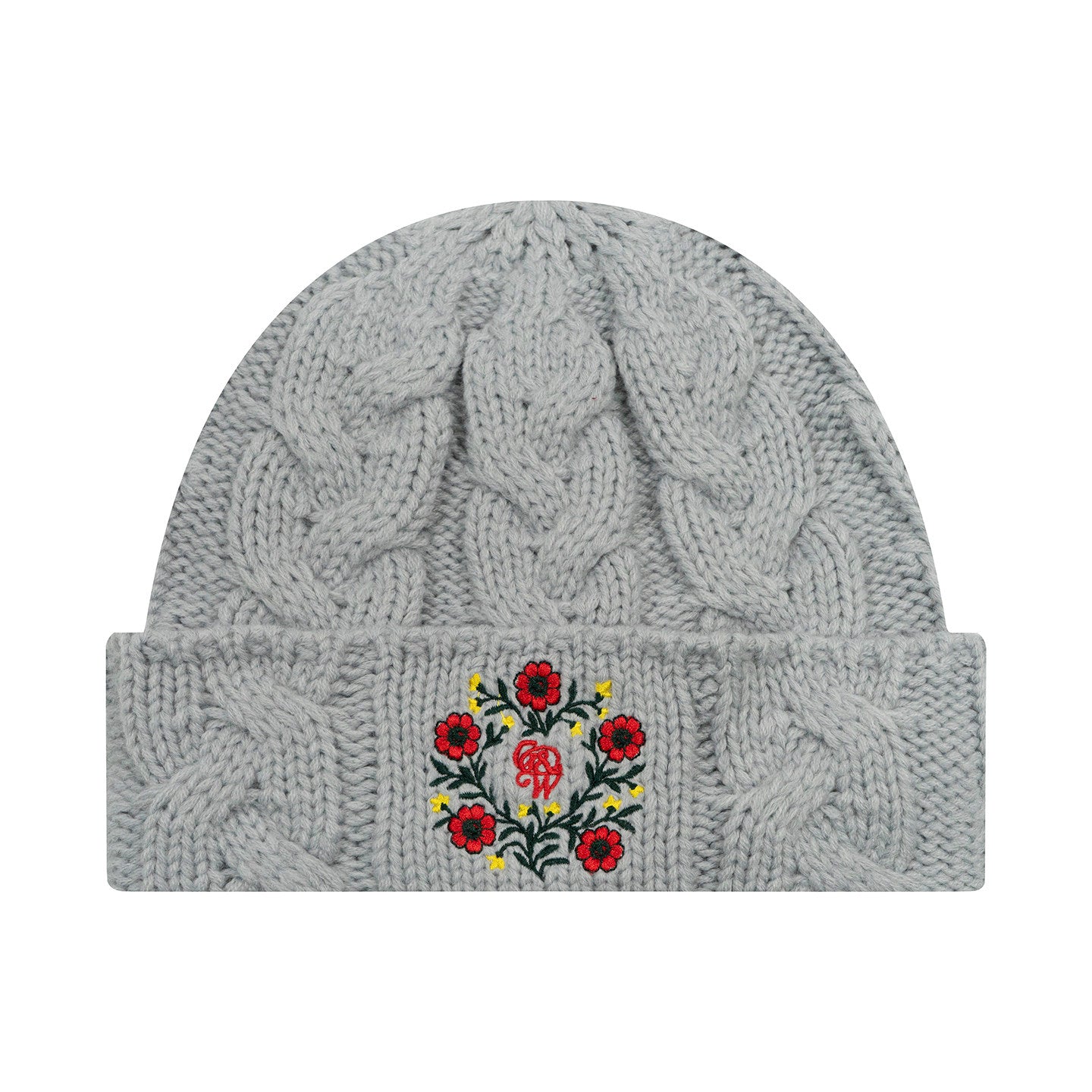 GRAF&WU Floral Letter Embroidery Street Hip-hop Wool Hat
