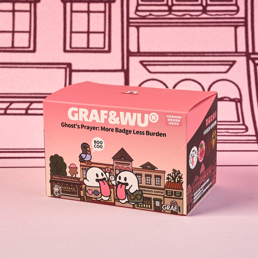 GRAF&WU Original Cute Ghost Badge Blind Box