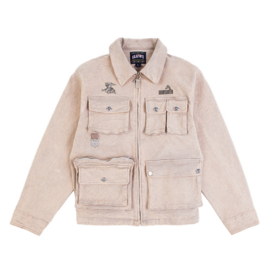GRAF&WU Metal AK47 Angel Giraffe Military Multi-Pocket Jacket | Tactical Streetwear