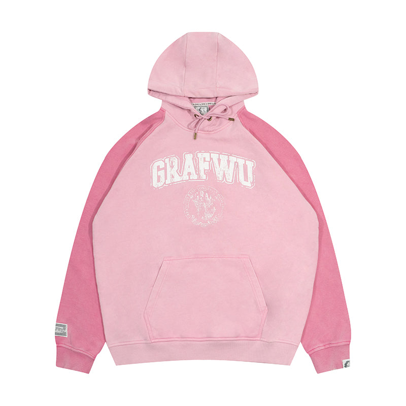 GRAF&WU Break to Build Cracked Letter Goddess Academy Oversized Hoodie