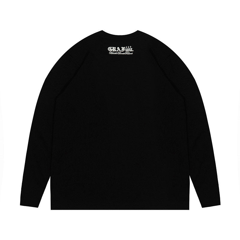 GRAF&WU Essential Slim Fit Long Sleeve Tee | Unisex Basic Streetwear