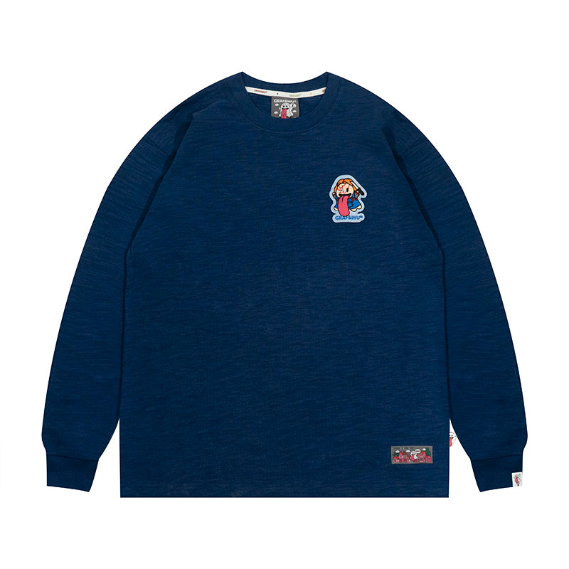 GRAF&WU Halloween Godzilla Unicorn Cute Ghost Long-sleeve Shirt