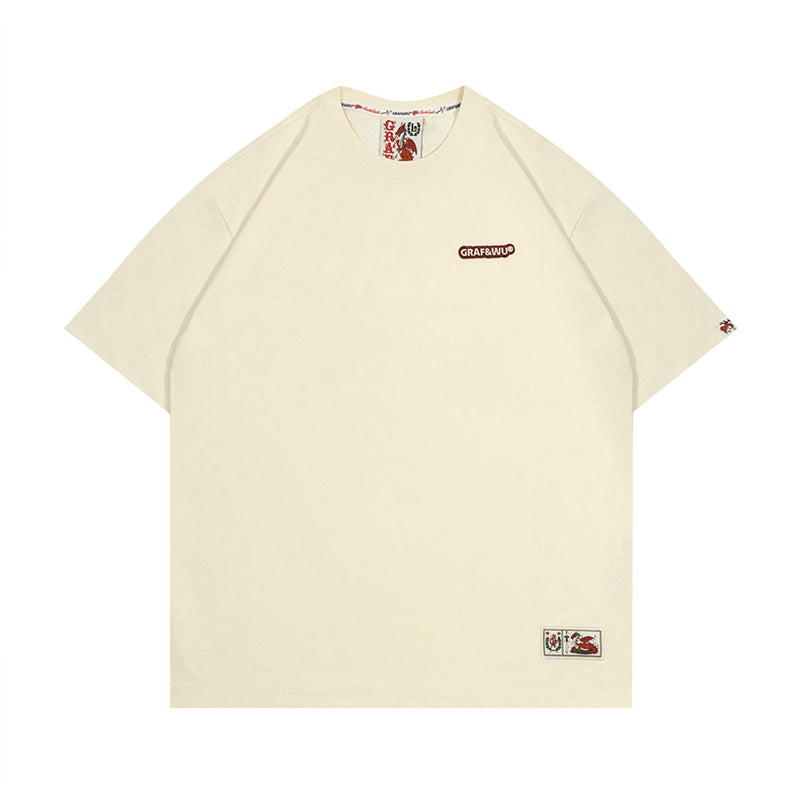 GRAF&WU Street Casual Solid T-Shirt