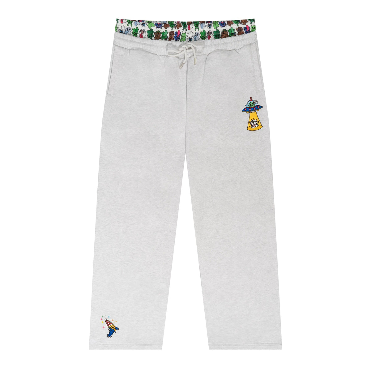 GRAF&WU Alien Booghost Double-Waistband Sweatpants