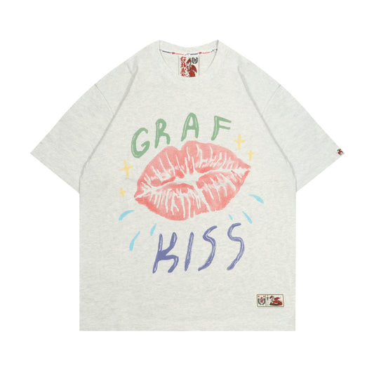 GRAFWU Love Kiss Print T-Shirts