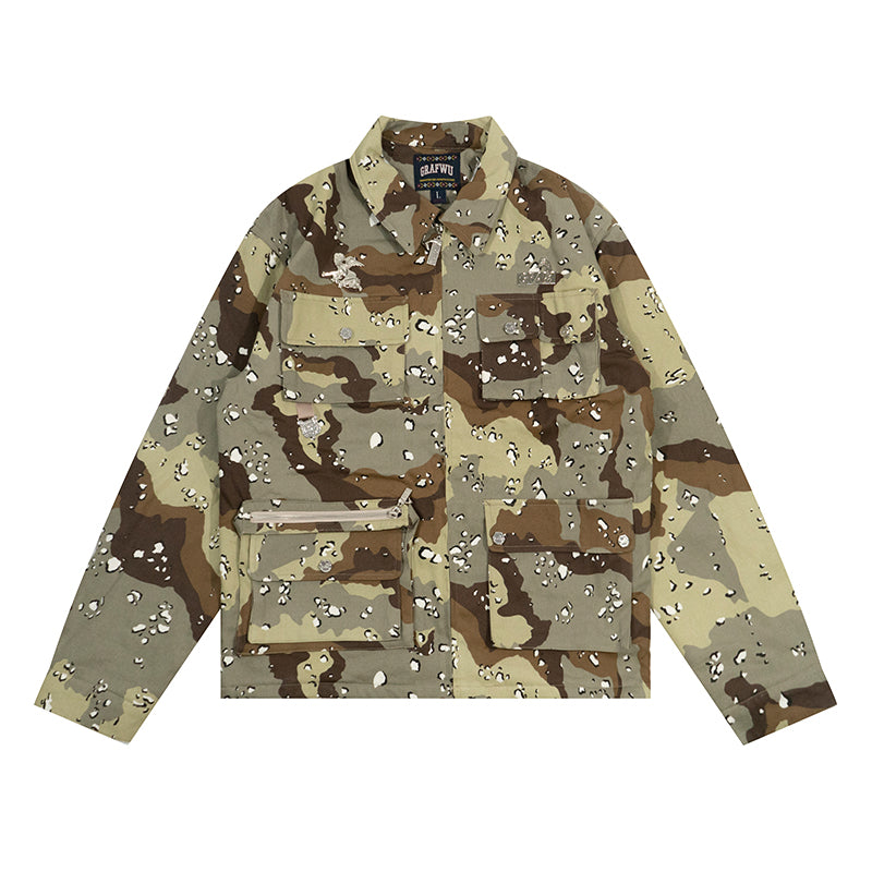 GRAF&WU Metal AK47 Angel Giraffe Camouflage Jacket