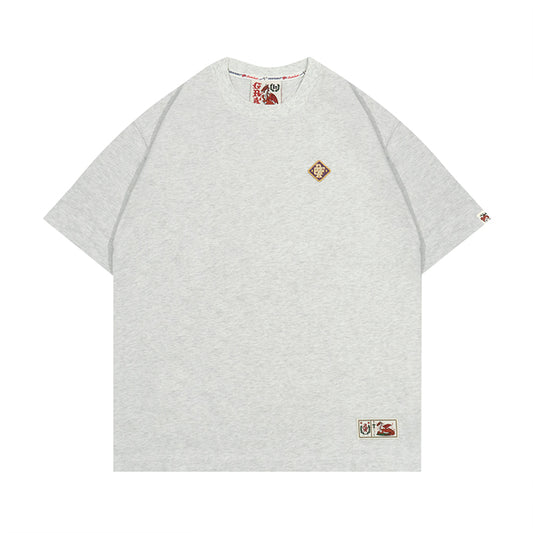 GRAFWU Square Colorful Graf Letter Embroidery T-Shirts