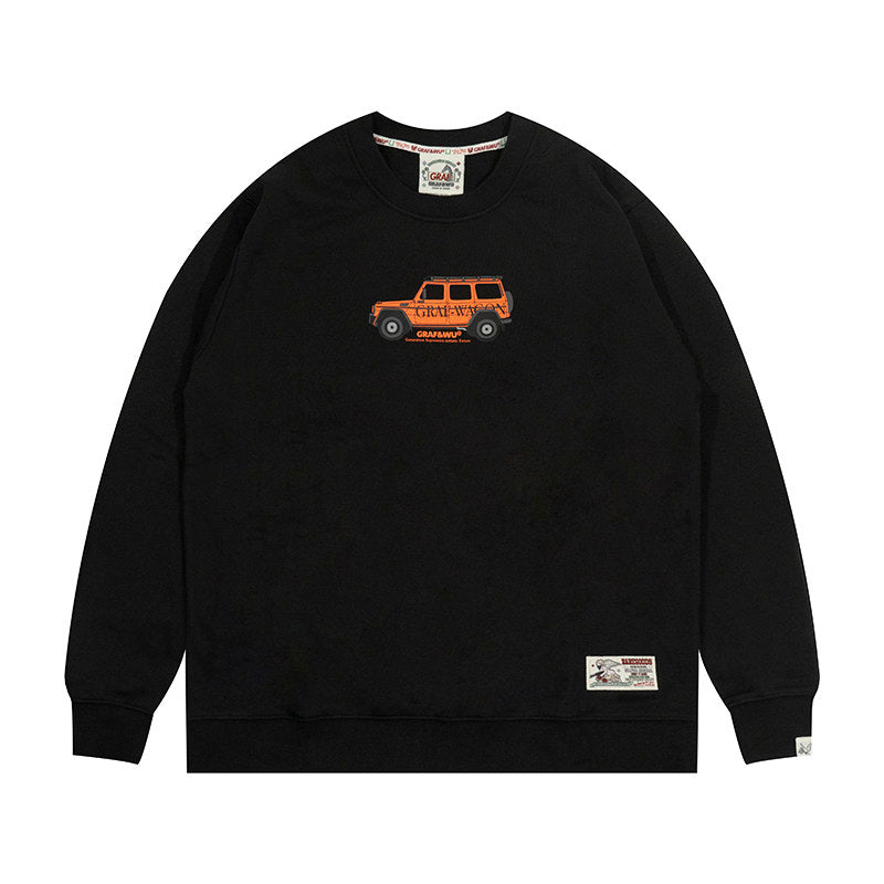 GRAF&WU Off-Road Vehicle Tough Guy Spirit Hoodie Streetwear Trend Sweatshirt