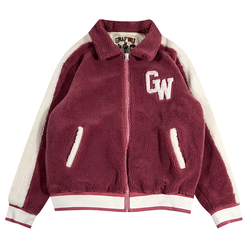 GRAF&WU Polar Fleece Coat Extra Thick Warm Unisex Jacket