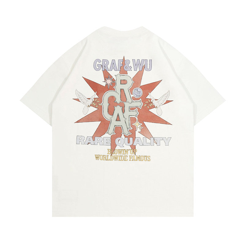 GRAF&WU Ivy Goddess Blessing Graphic Print Streetwear T-shirt