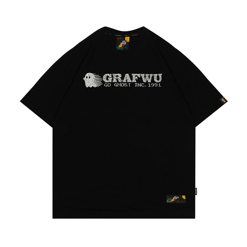 GRAFWU Cracked Distressed Pattern T-Shirts