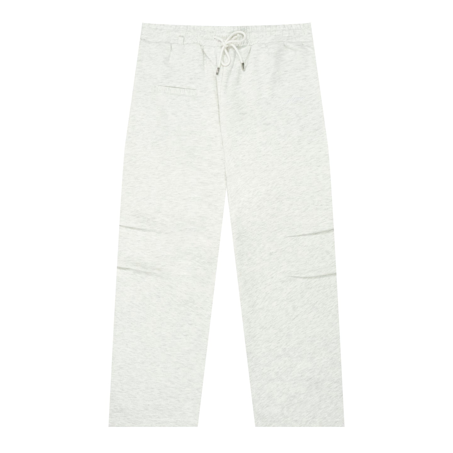 GRAF&WU Brand Letter Embroidered Loose Fleece Sweatpants