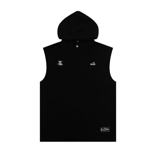 GRAFWU Brand Letter Embroidery Sleeveless