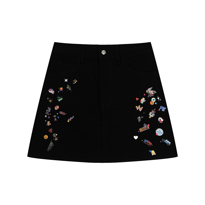 GRAFWU Y2k Fashion Short Skirt