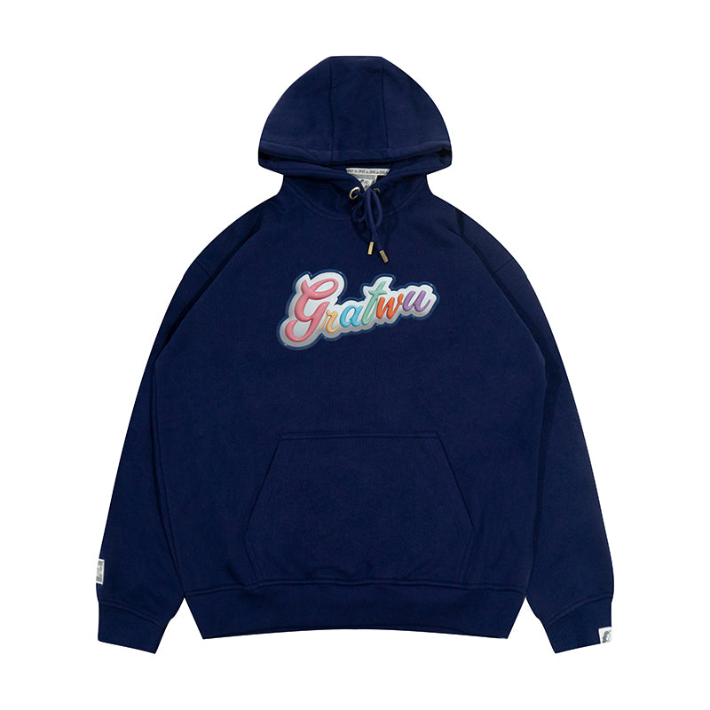 GRAF&WU Expansion Effect Inflatable Visual Printed Fleece Thick Hoodie