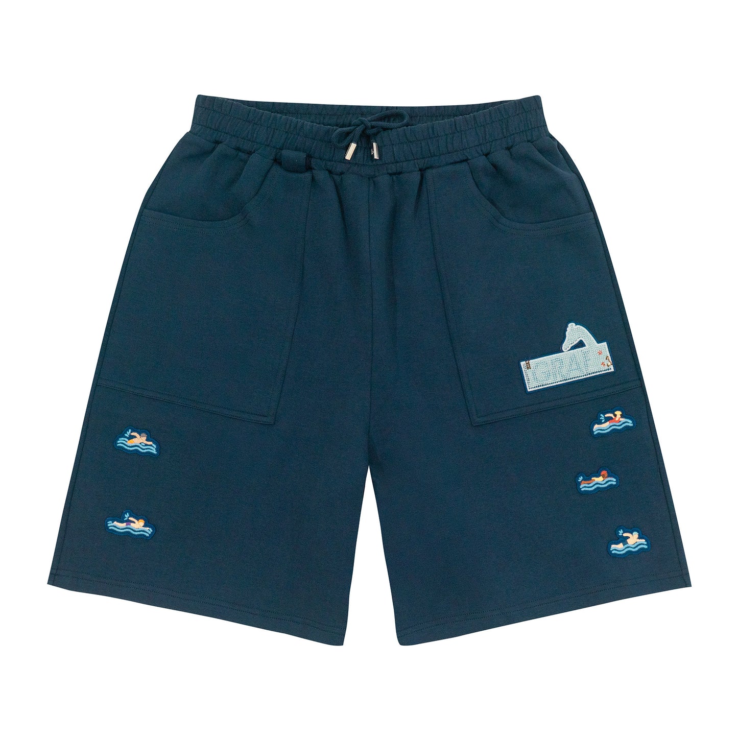 GRAF&WU Mini Athletic Giraffe Embroidered Shorts