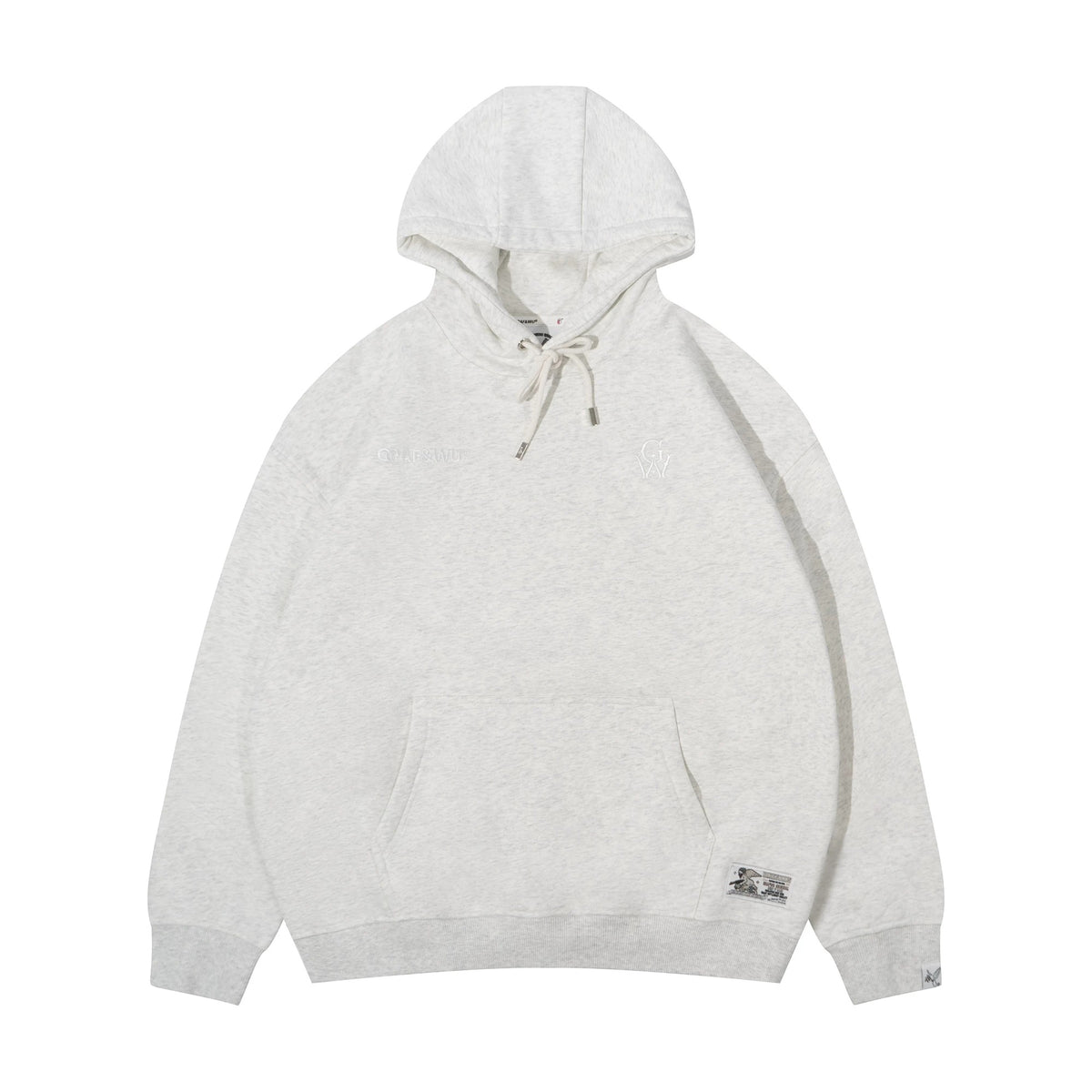 GRAF&WU GW Embroidered Oversized Fleece Hoodie