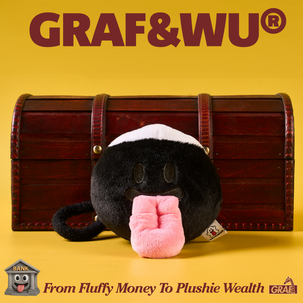 GRAF&WU Plushie Wealth Cute Lucky Gold Ingot Plush Trendy Bag Charm
