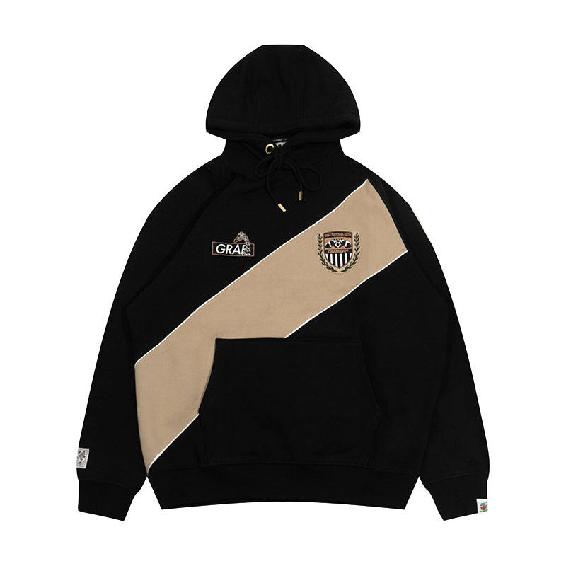 GRAF&WU Blokecore Football Team Floral Angel Devil Fleece Hoodie