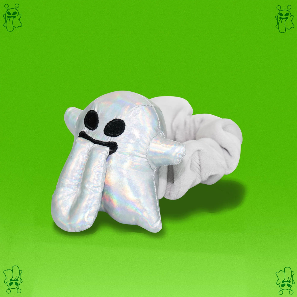 GRAF&WU Cute Alien Plush Scrunchie Soft Halloween Hair Tie