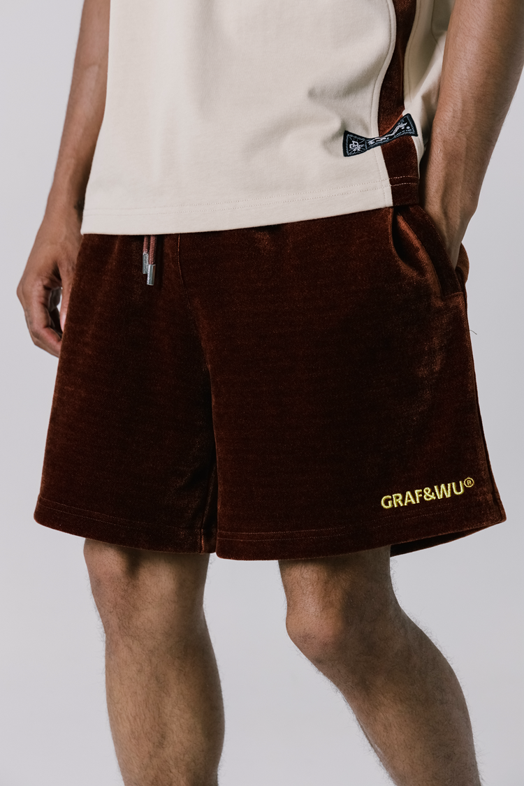 GRAFWU Flannel Fabric Comfortable Men Shorts
