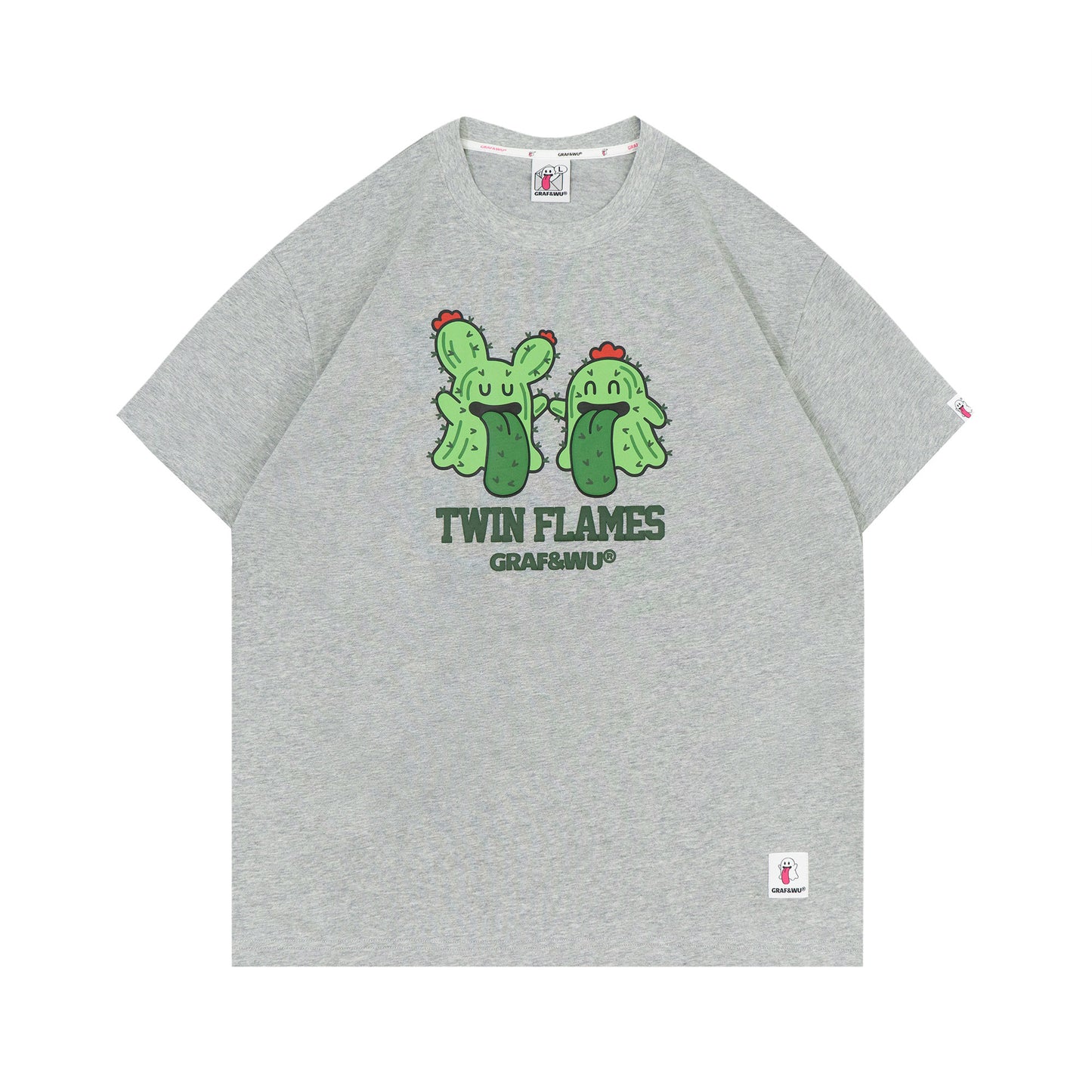 GRAF&WU TwinFlames Soul Mirror Ghost Couple T-Shirt