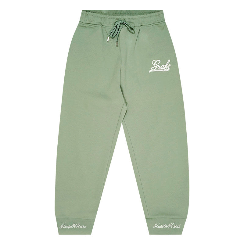 GRAF&WU Embroidered Letter Slim-Fit Lightweight Sweatpants