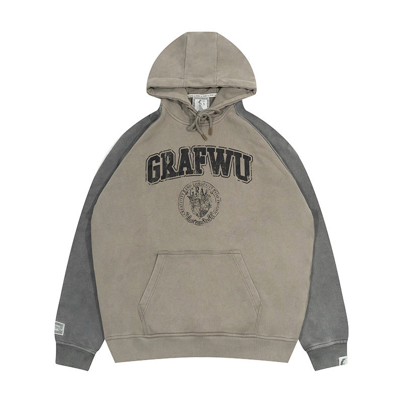 GRAF&WU Break to Build Cracked Letter Goddess Academy Oversized Hoodie