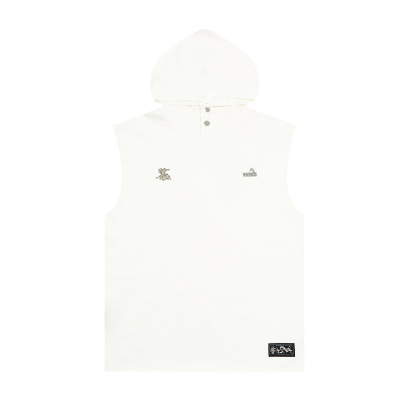 GRAFWU Brand Letter Embroidery Sleeveless