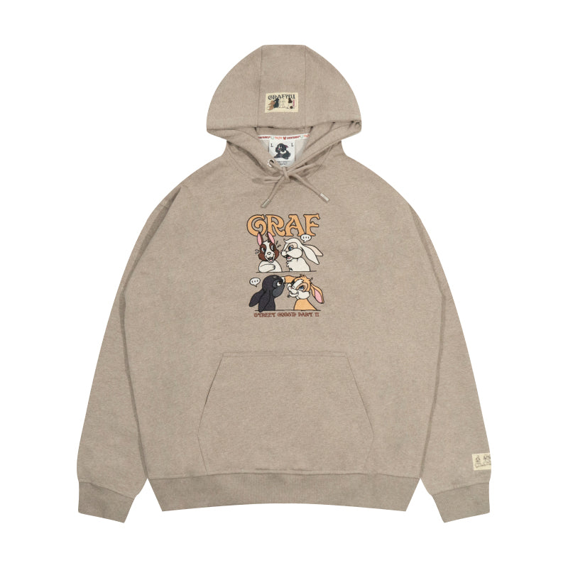 GRAF&WU Street Gossip Series Angel Bunny Doberman Hoodie