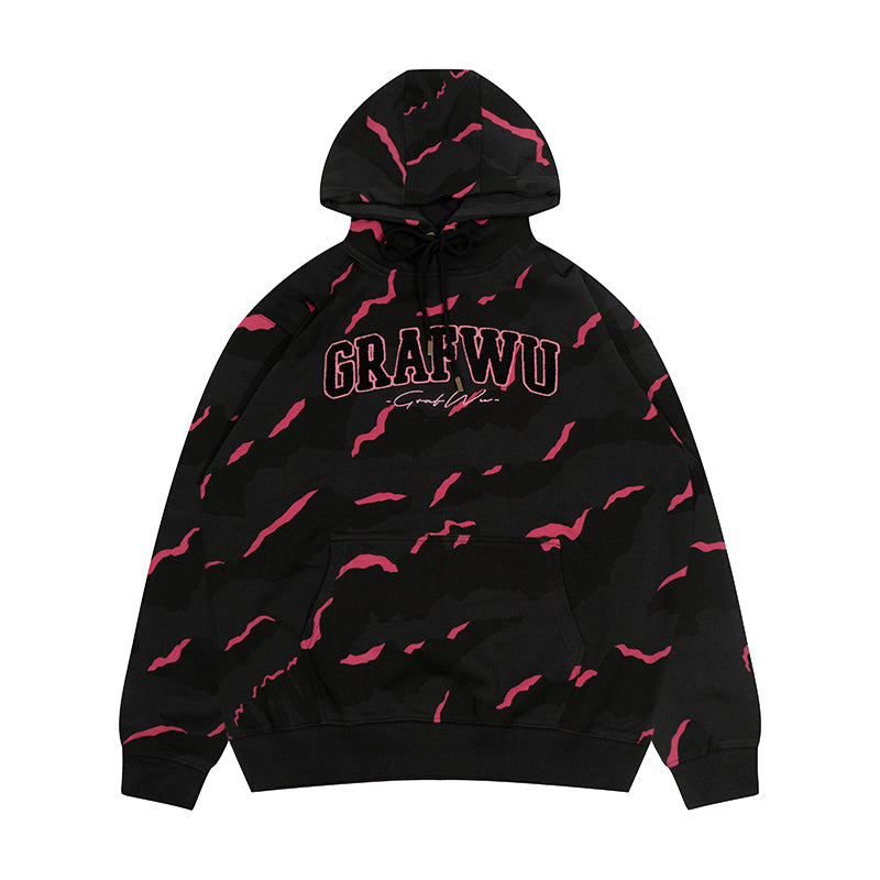 GRAF&WU Hidden Attack Multi-color Camouflage Oversize Hoodie