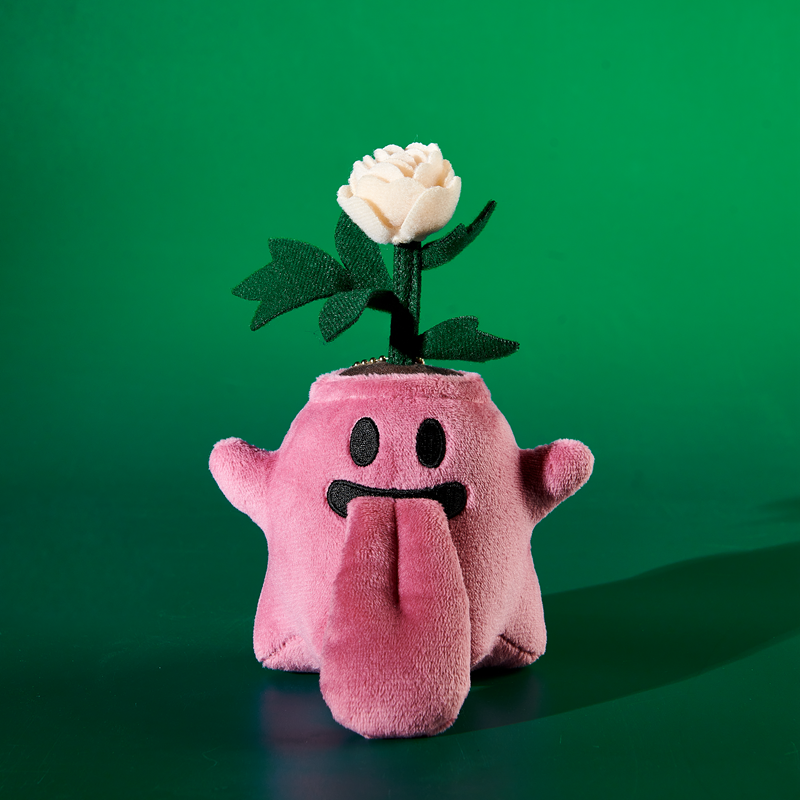 GRAF&WU Flower BooGhost Plush Bag Charm Cute Plant Ghost Hanging Decoration For Handbags And Backpacks