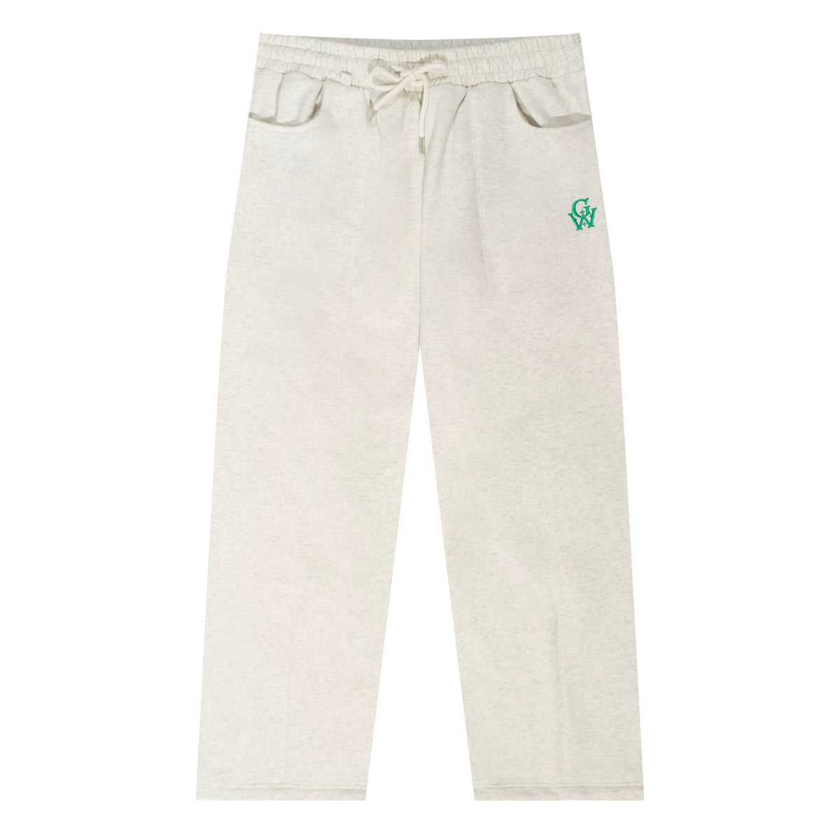 GRAF&WU Unisex Embroidered Cotton Fleece Sweatpants