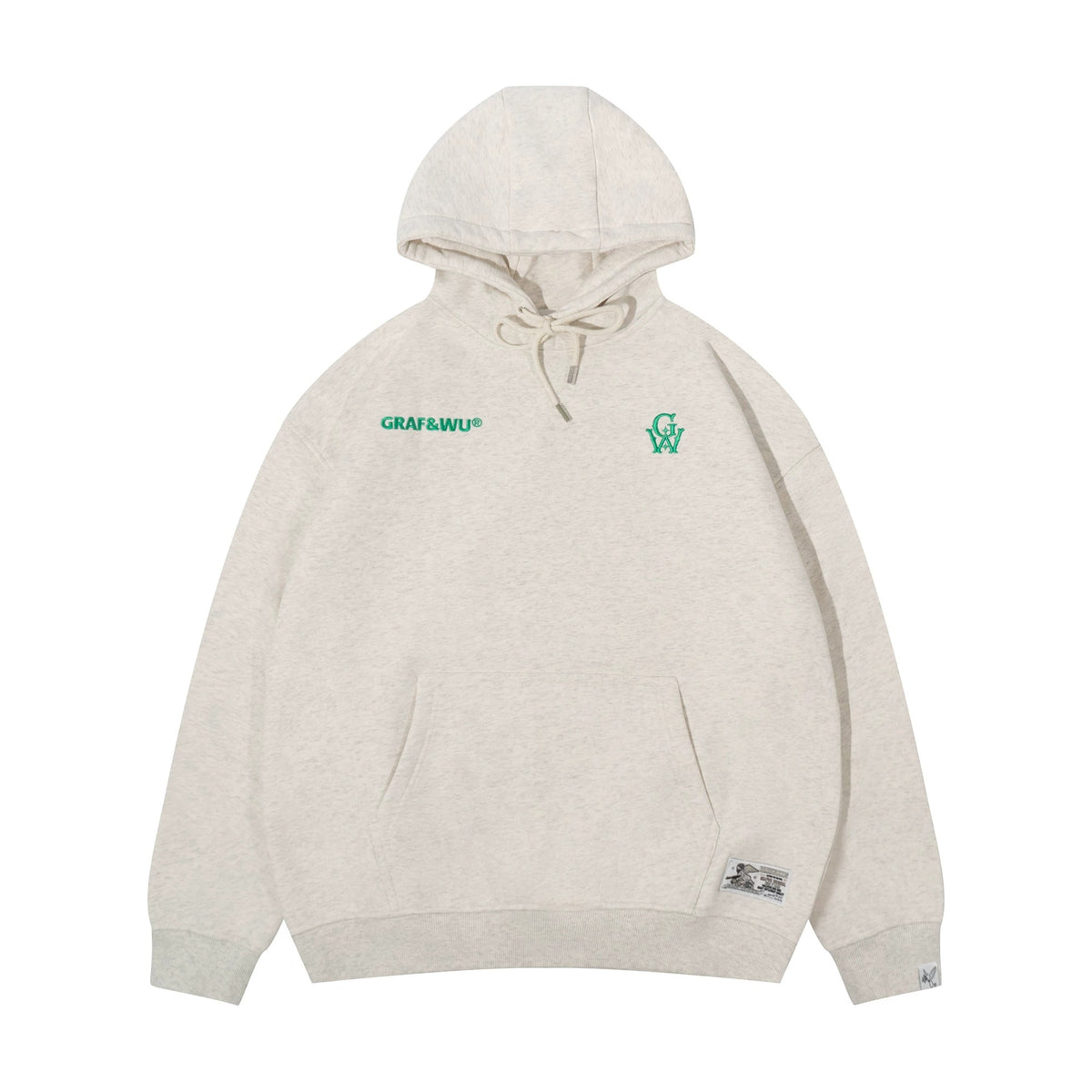 GRAF&WU GW Embroidered Oversized Fleece Hoodie